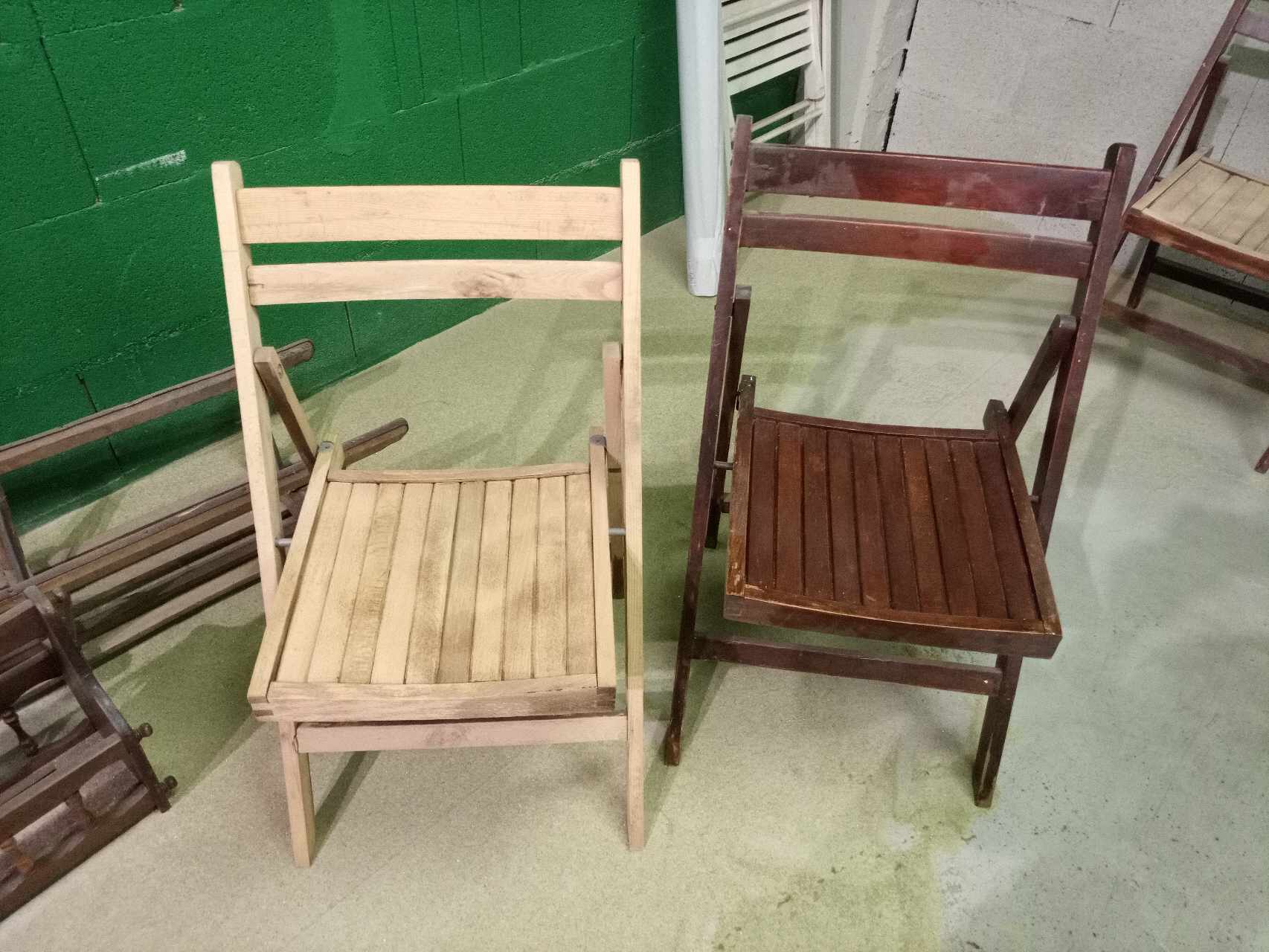 Mobilier en bois après décapage